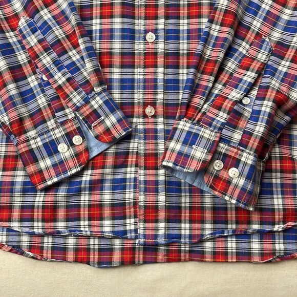 G.H. Bass Shirt Mens Large L Plaid Long Sleeve Button Down Collar Shirt - Picture 6 of 12
